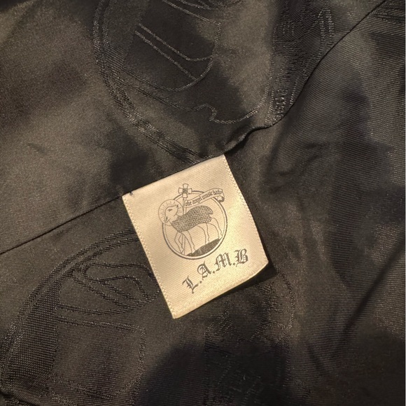 Vtg L.A.M.B. by Gwen Stefani Y2K Tartan Plaid Wool Blazer Size 4 - Picture 9 of 10